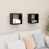 alt="Wall Cube Shelves 2 pcs High Gloss Black 26x15x26 cm"