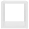 Wall Cube Shelves 4 pcs White 22x15x22 cm