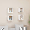 alt="Wall Cube Shelves 4 pcs White 22x15x22 cm"