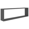Wall Cube Shelves 6 pcs Grey 100x15x30 cm Chipboard