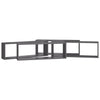 Wall Cube Shelves 4 pcs Grey 80x15x26.5 cm Chipboard