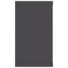 Wall Cube Shelves 4 pcs Grey 80x15x26.5 cm Chipboard