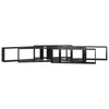 Wall Cube Shelves 6 pcs High Gloss Black 80x15x26.5 cm Chipboard