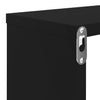 Wall Cube Shelves 6 pcs High Gloss Black 80x15x26.5 cm Chipboard