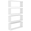 Wall Cube Shelves 4 pcs White 60x15x23 cm Chipboard