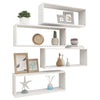 Wall Cube Shelves 4 pcs White 60x15x23 cm Chipboard