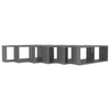 Wall Cube Shelves 6 pcs High Gloss Grey 60x15x23 cm Chipboard