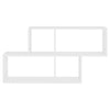 Wall Shelf White 100x18x53 cm Chipboard