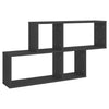 Wall Shelf Grey 100x18x53 cm Chipboard