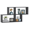 Wall Shelf Grey 100x18x53 cm Chipboard