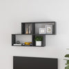 alt="Wall Shelf Grey 100x18x53 cm Chipboard"