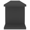 Wall Shelves 2 pcs Grey 105x18x20 cm Chipboard