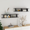alt="Wall Shelves 2 pcs Grey 105x18x20 cm Chipboard"