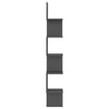 Wall Corner Shelf Grey 20x20x127.5 cm Chipboard