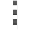 Wall Corner Shelf Grey 20x20x127.5 cm Chipboard