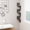 alt="Wall Corner Shelf Grey 20x20x127.5 cm Chipboard"