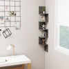 alt="Wall Corner Shelf High Gloss Grey 20x20x127.5 cm Chipboard"