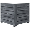Garden 2-Seater Pallet Sofa Solid Pinewood Grey