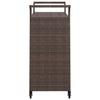 Bar Cart with Drawer Brown 100x45x97 cm Poly Rattan