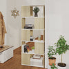 alt="Book Cabinet Room Divider White&Sonoma Oak 60x24x155 cm""