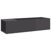 TV Cabinet High Gloss Grey 100x24x32 cm Engineered Wood
