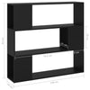Book Cabinet Room Divider Black 100x24x94 cm