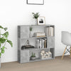 Book Cabinet Room Divider Concrete Grey 100x24x94 cm