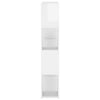 Book Cabinet Room Divider High Gloss White 100x24x124 cm
