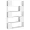 Book Cabinet Room Divider White 100x24x155 cm Chipboard