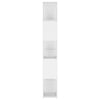 Book Cabinet Room Divider White 100x24x155 cm Chipboard