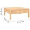 3 Piece Garden Lounge Set Solid Pinewood