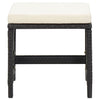 Garden Stools 4 pcs with Cushions Poly Rattan Black