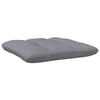 2-Seater Garden Sofa with Grey Cushions Solid Pinewood
