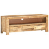 TV Cabinet 110x30x40 cm Solid Wood Rough Mango
