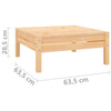 7 Piece Garden Lounge Set Solid Pinewood