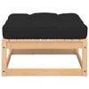 3 Piece Garden Lounge Set with Cushions Solid Pinewood