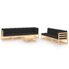 alt="8 Piece Garden Lounge Set with Cushions Solid Pinewood"