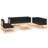 alt="8 Piece Garden Lounge Set with Cushions Solid Pinewood"