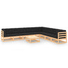 alt="9 Piece Garden Lounge Set with Anthracite Cushions Pinewood"