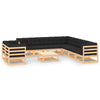alt="10 Piece Garden Lounge Set with Anthracite Cushions Pinewood"