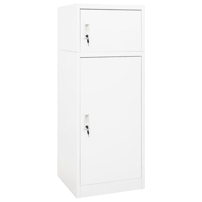 Saddle Cabinet White 53x53x140 cm Steel