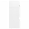 Saddle Cabinet White 53x53x140 cm Steel