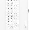 Saddle Cabinet White 53x53x140 cm Steel