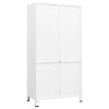 Industrial Wardrobe White 90x50x180 cm Metal