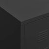 Industrial TV Cabinet Black 105x35x42 cm Metal