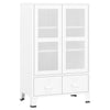 Industrial Storage Cabinet White 70x40x115 cm Metal