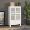 Industrial Storage Cabinet White 70x40x115 cm Metal