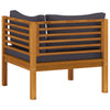 4 Piece Garden Lounge Set with Cushion Solid Acacia Wood