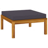 3 Piece Garden Lounge Set with Cushion Solid Acacia Wood