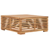 5 Piece Garden Lounge Set with Cream Cushion Solid Teak Wood